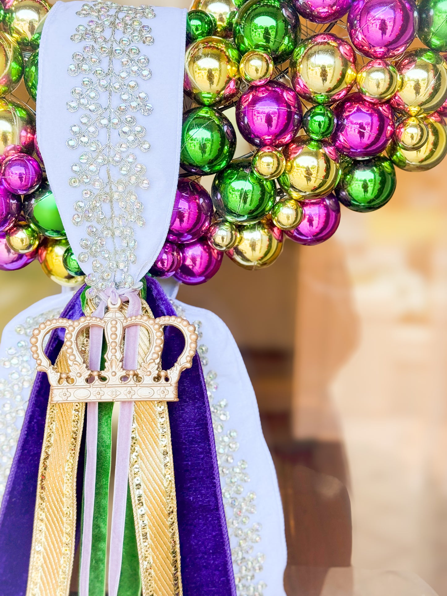 Queen Of The Krewe Wreath