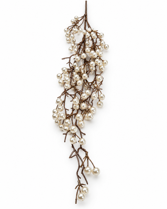 44" Winter Pearl Weeping Spray