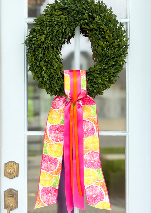 The Summer Citrus Wreath And Sash