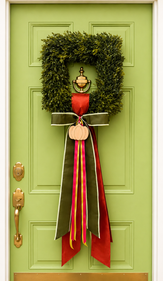 The Pumpkin Spice Tea Leaf Wreath