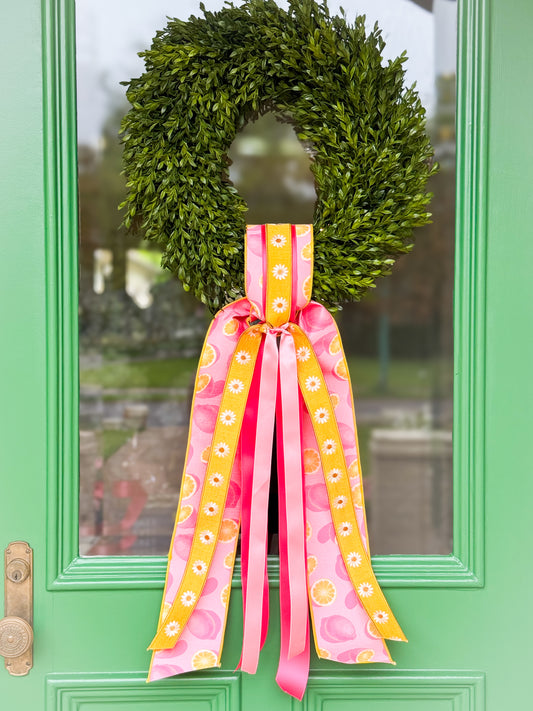 The Citrus And Sunshine Tea Leaf Wreath