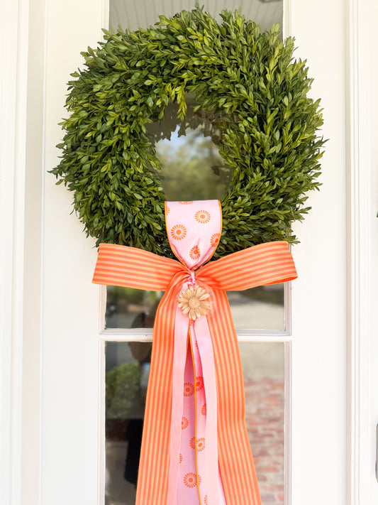 Citrus Soleil Garden Tea Leaf Wreath