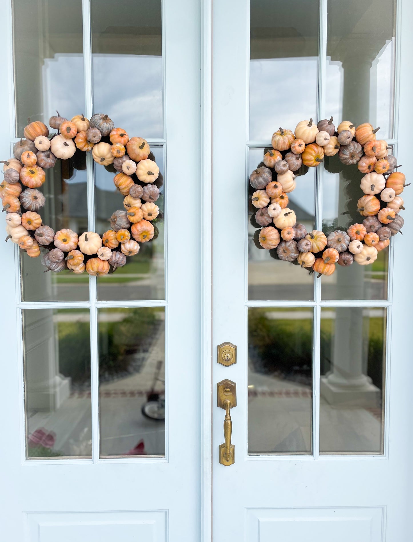 Mixed Pumpkin Wreath