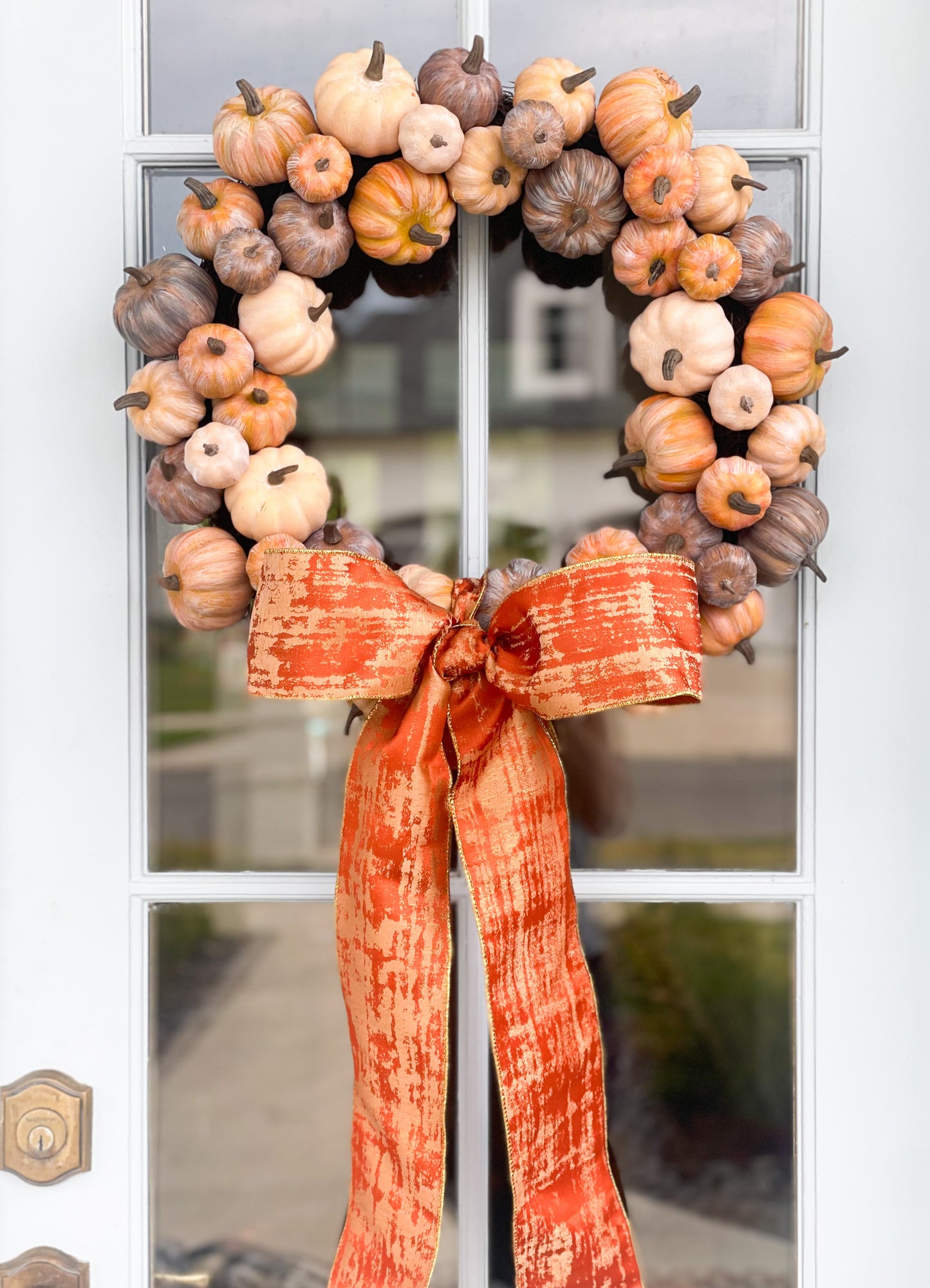 Mixed Pumpkin Wreath