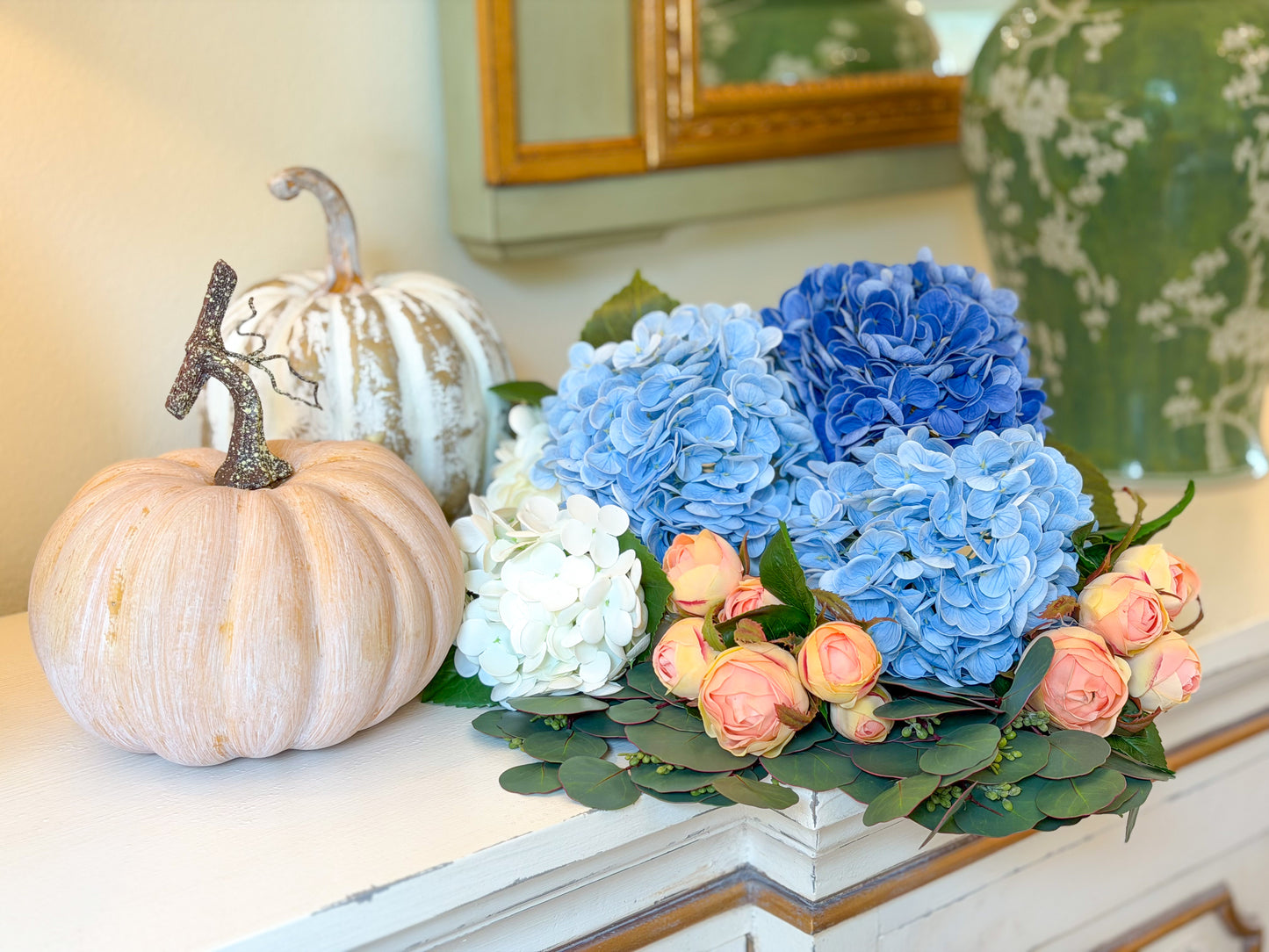 Coastal Harvest Hydrangea Pumpkin Collection