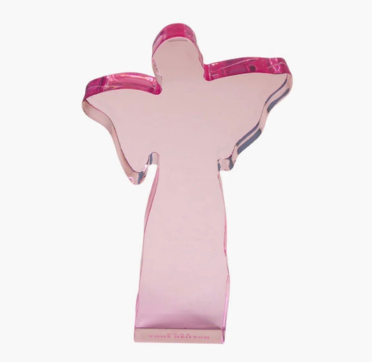 ANNE NEILSON- Large Acrylic Angel Weight , Pink
