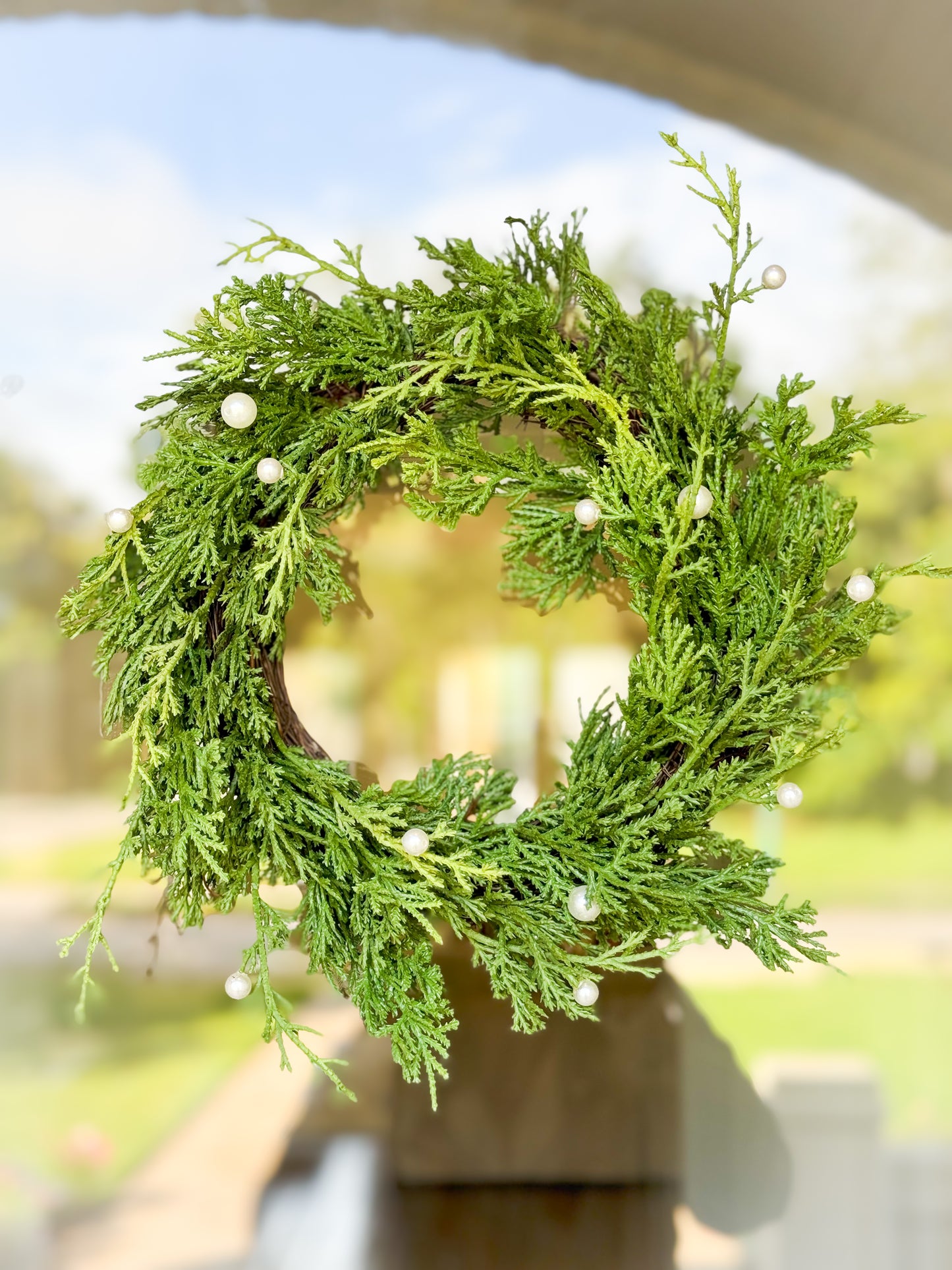 Cedar Pearl Wreath (PREORDER)