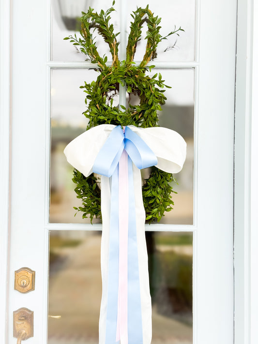 The Blissful Bow Bunny Wreath