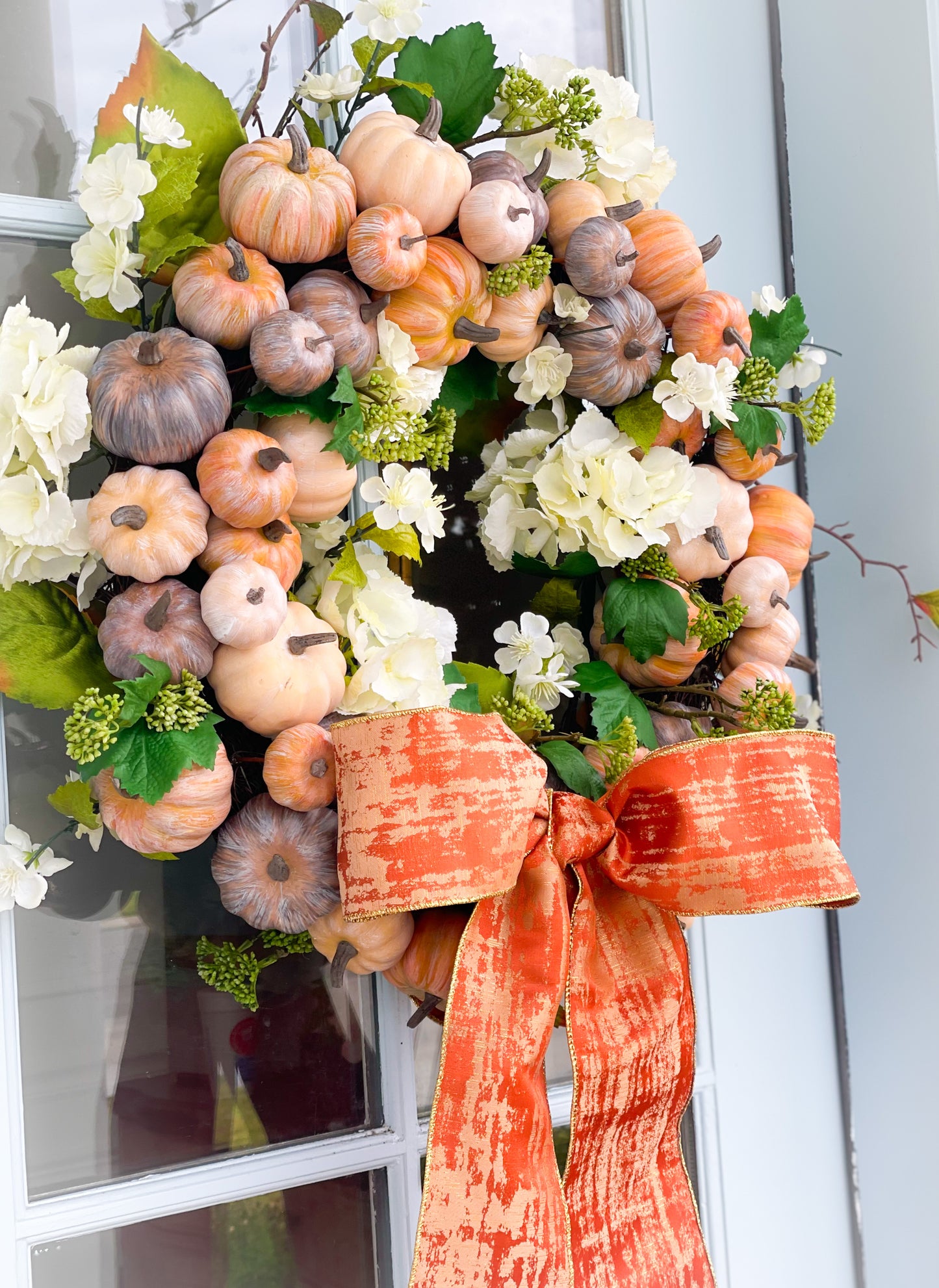 Mixed Pumpkin Wreath