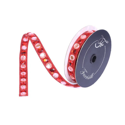 GUMDROP GARLAND Red/Pink 0.75” x 5yds