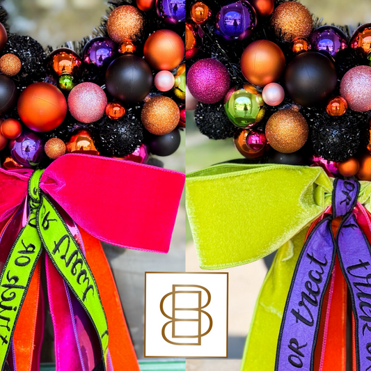 Bewitched Baubles Halloween Wreath