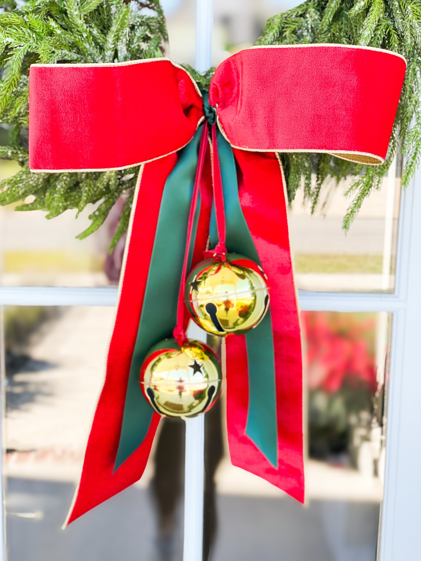 Jingle All The Way Wreath With Bow And Bells