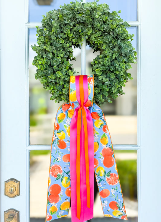 The Summer Citrus Wreath And Sash