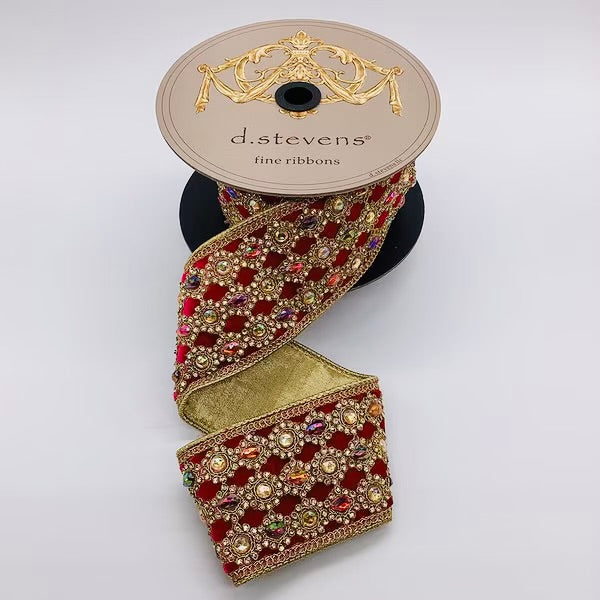 Velvet burgundy,persimmon, gold marquess jewel trim, hot pink