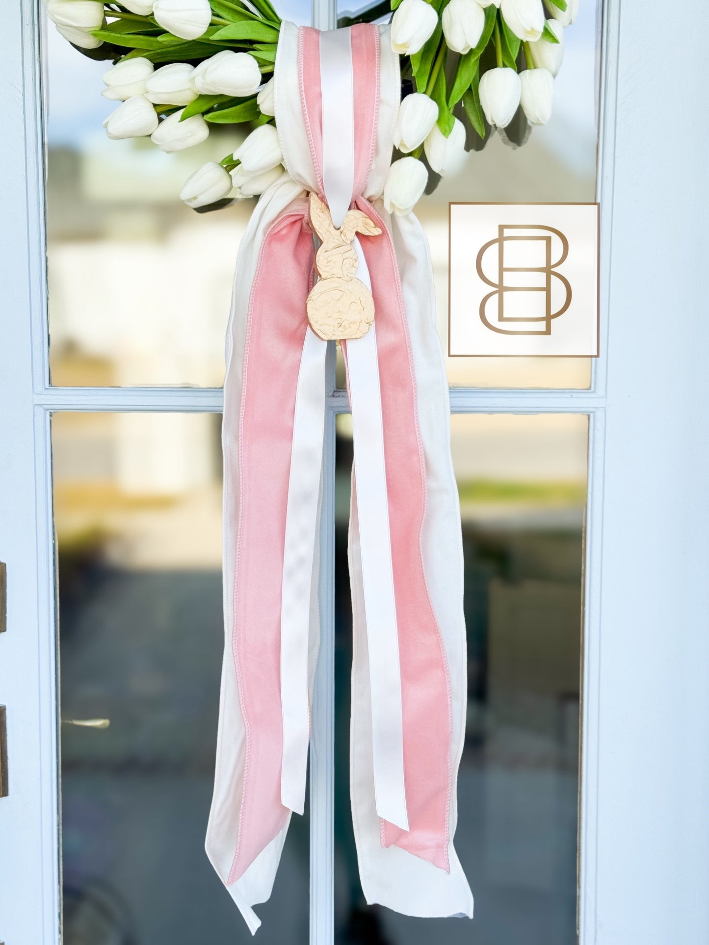 The Cottontail Tulip Wreath And Sash