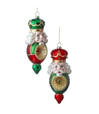 7” Glass Soldier Reflector Ornament