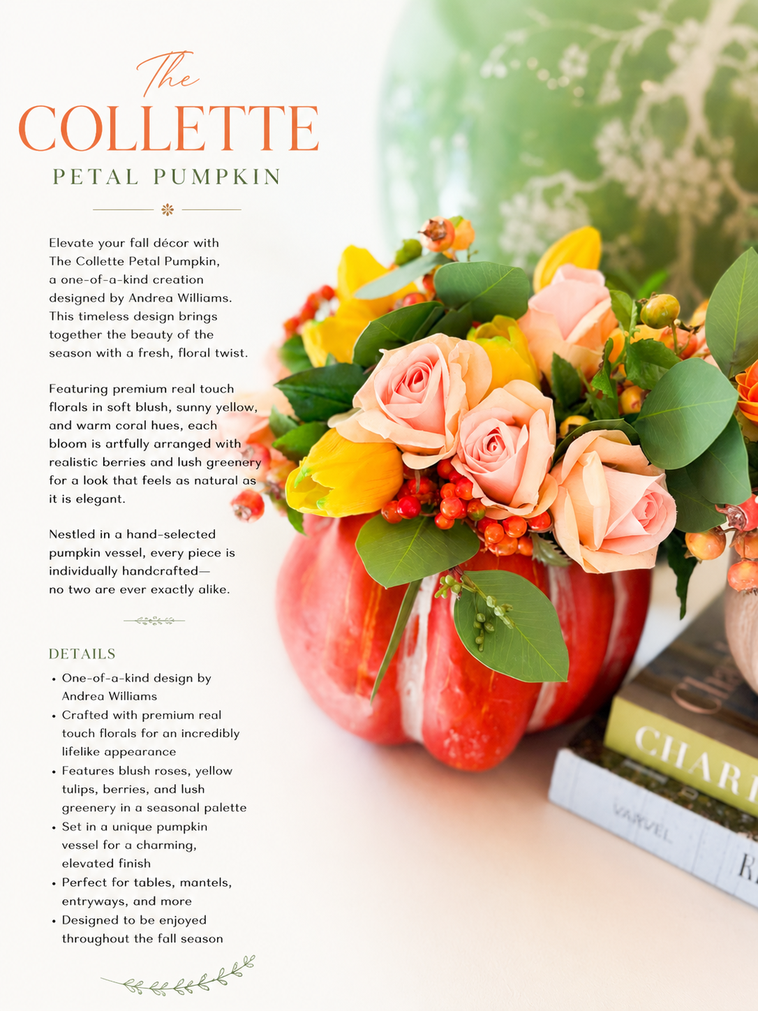 The Collette Petal Pumpkin