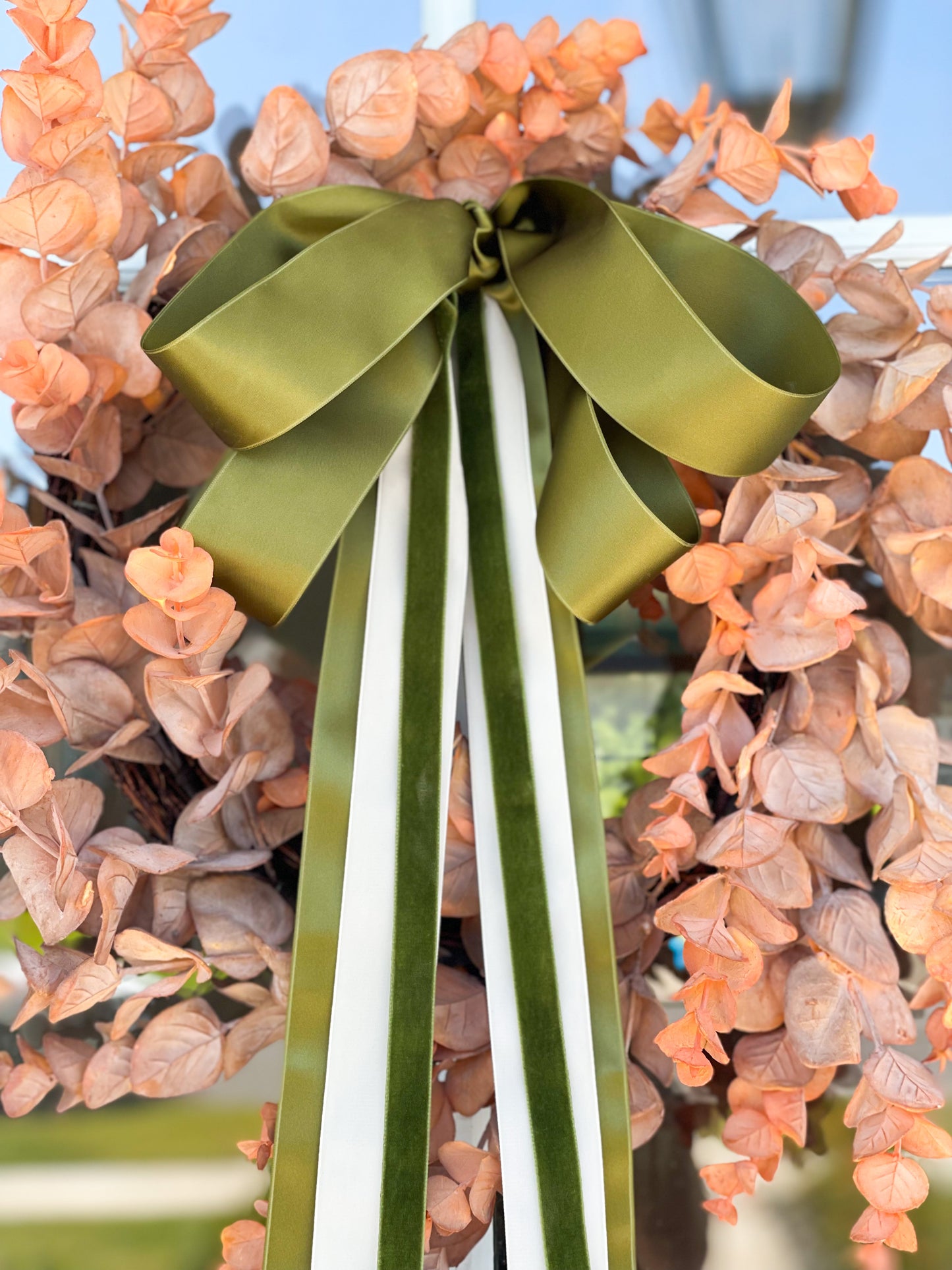 Bountiful Bow Lux Eucalyptus Wreath II