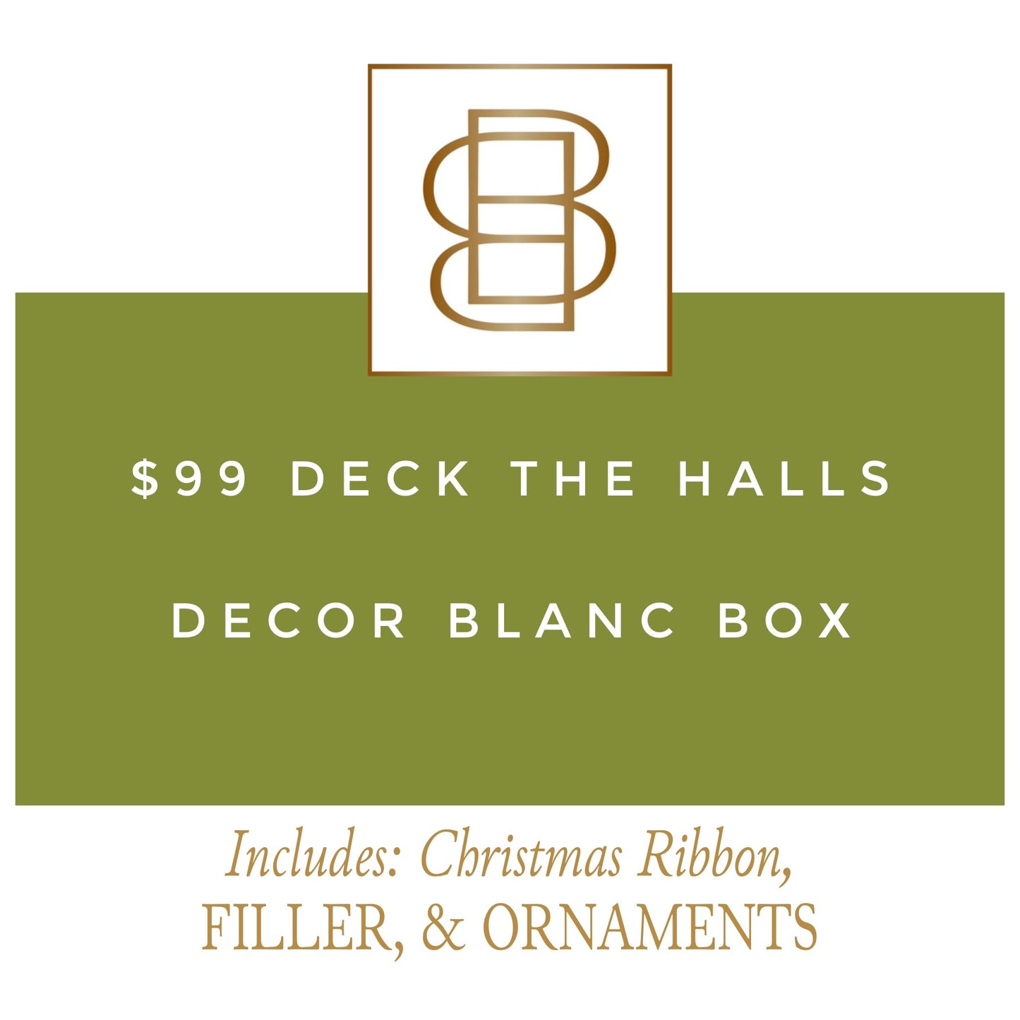 Deck The Halls Decor Blanc Box