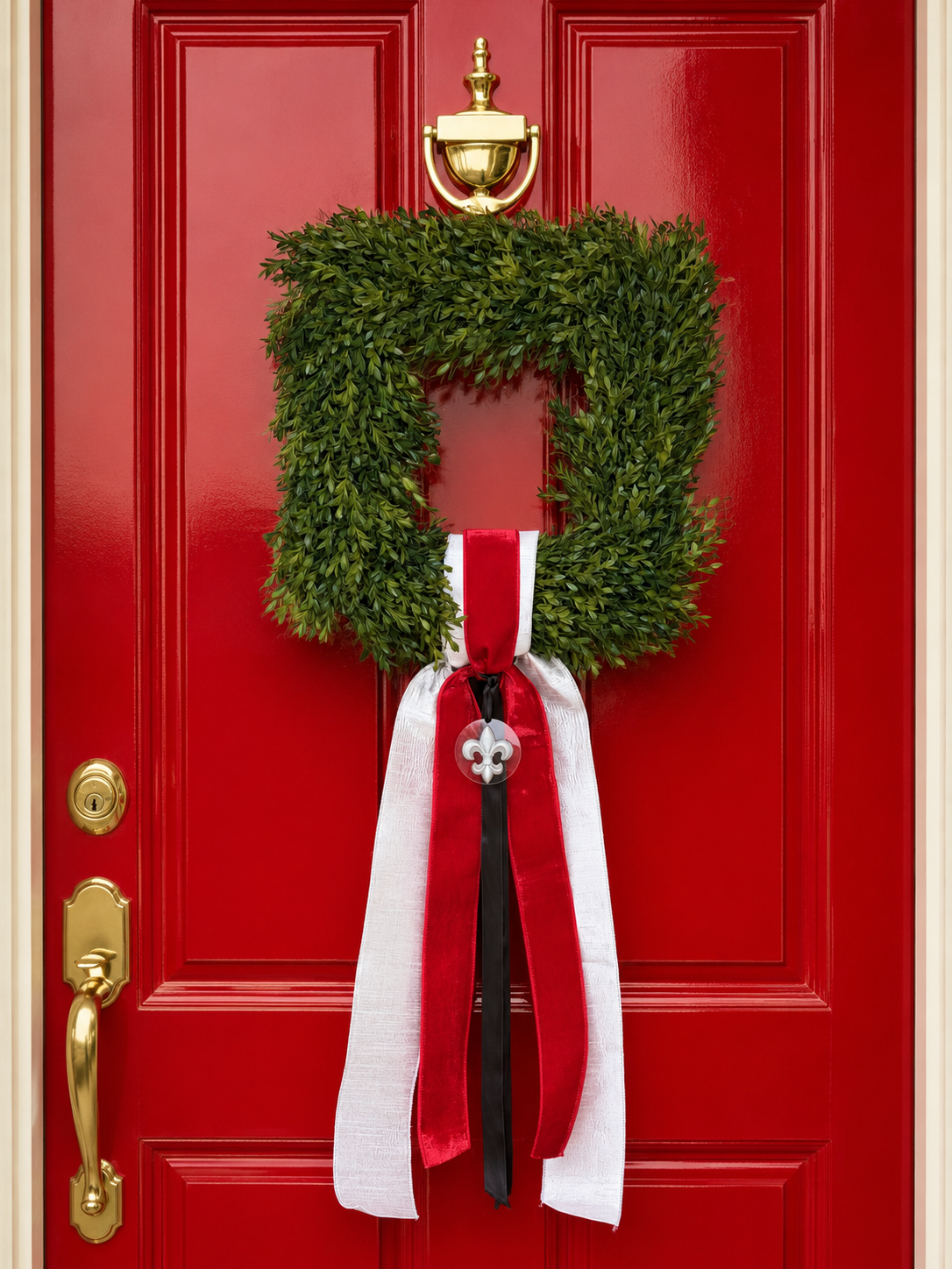 The Acadiana Manor Tea Leaf Wreath