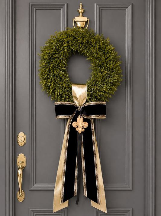 The NOLA Noir Tea Leaf Wreath