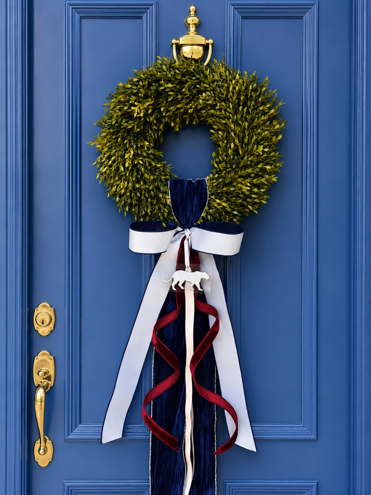 The Cougar Court Tea Leaf Wreath