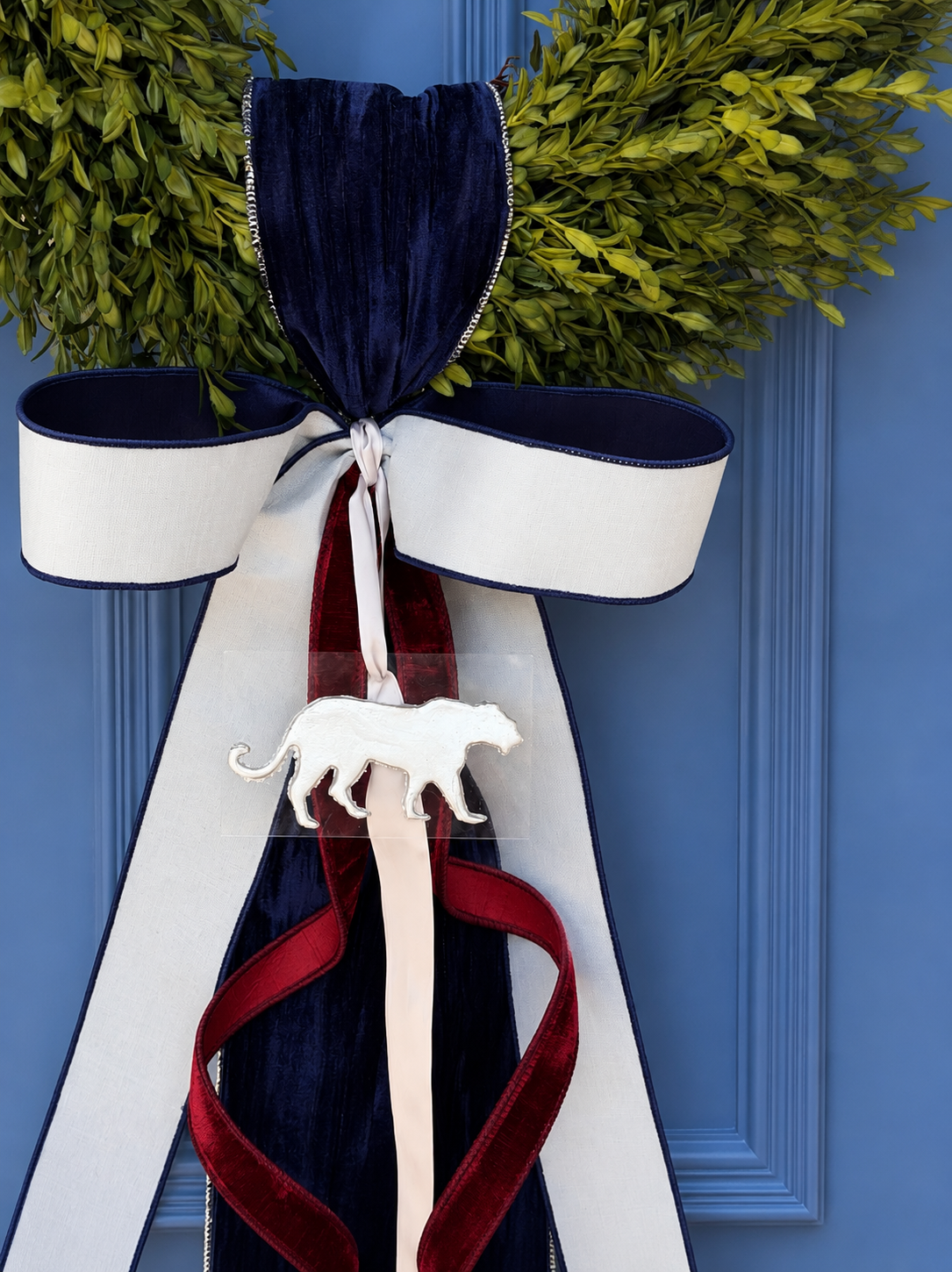 The Cougar Court Tea Leaf Wreath