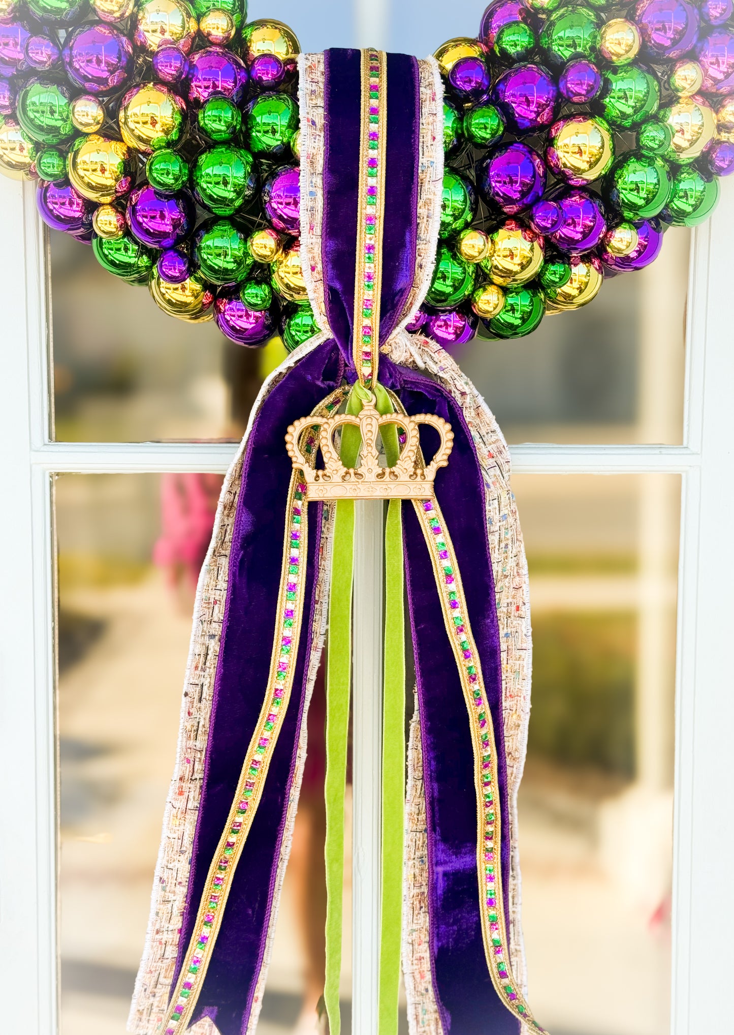 The Queen Of The Krewe Wreath And Sash (Small)