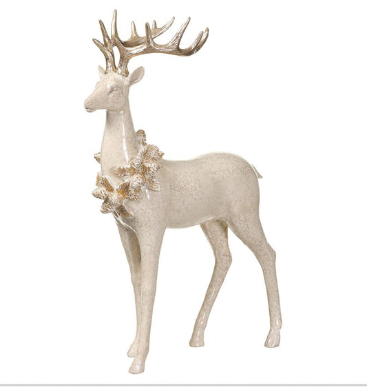 Gilded Pine Reindeer