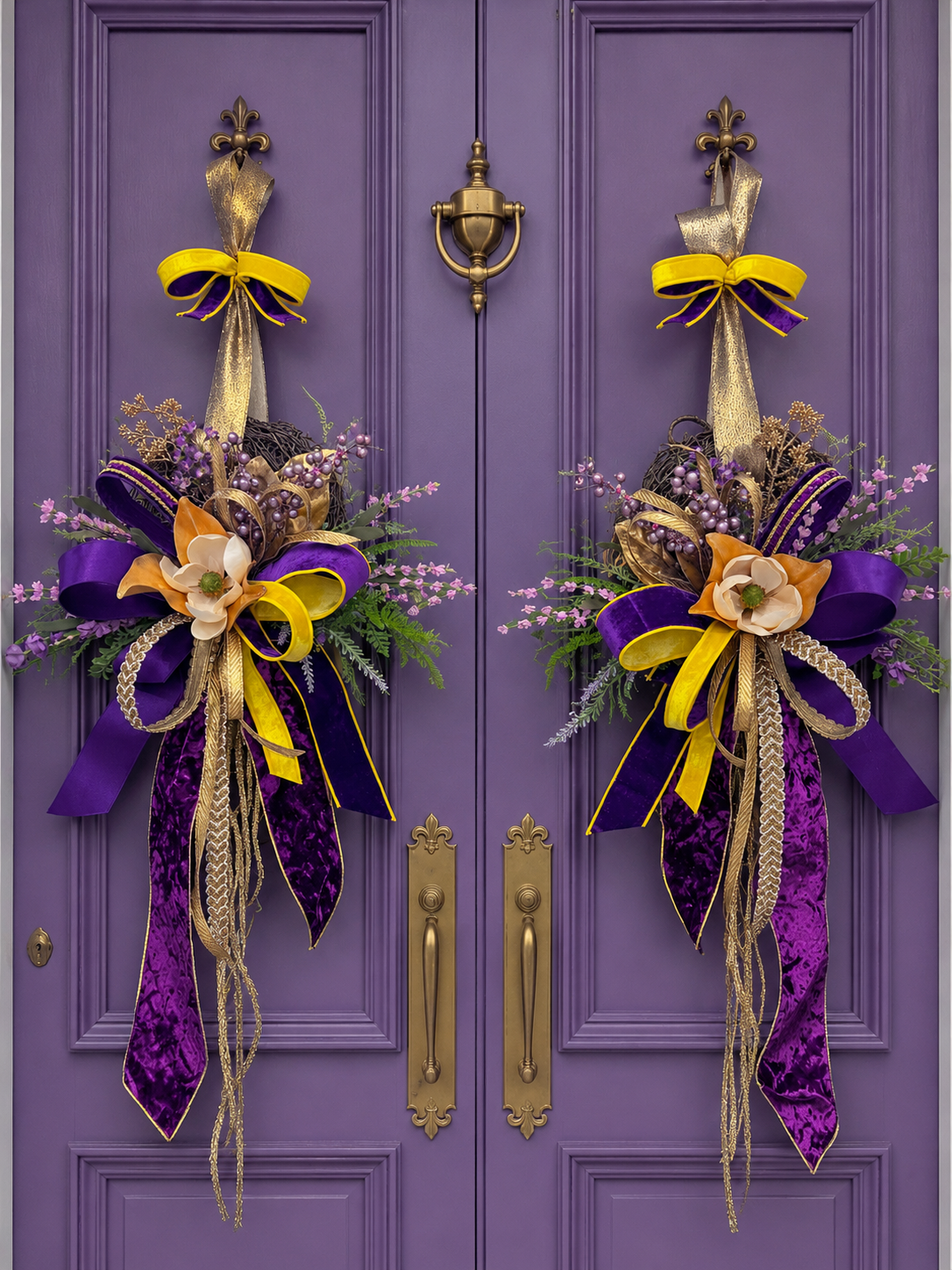 Magnolia & Gold Social Wreath
