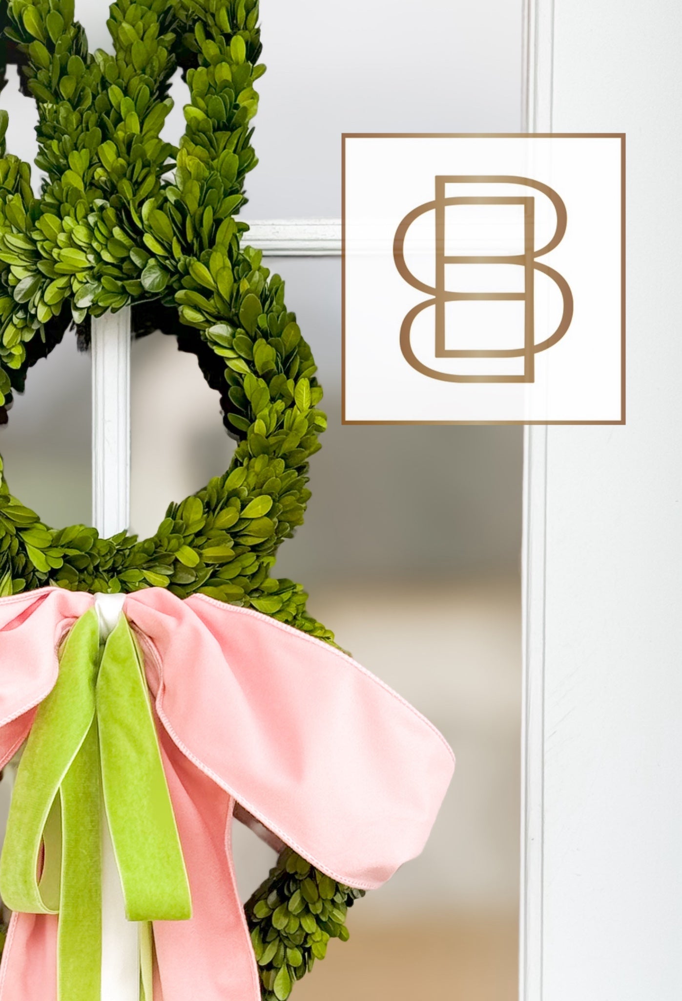 The Blissful Bow And Bunny Wreath
