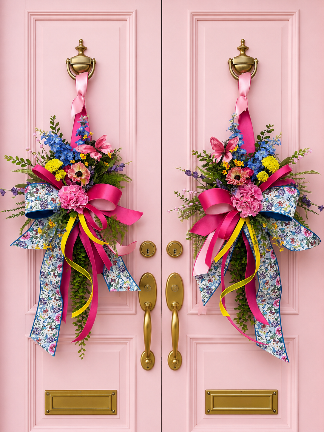 Petite Butterfly Bloom Grapevine Wreath (sold individually)