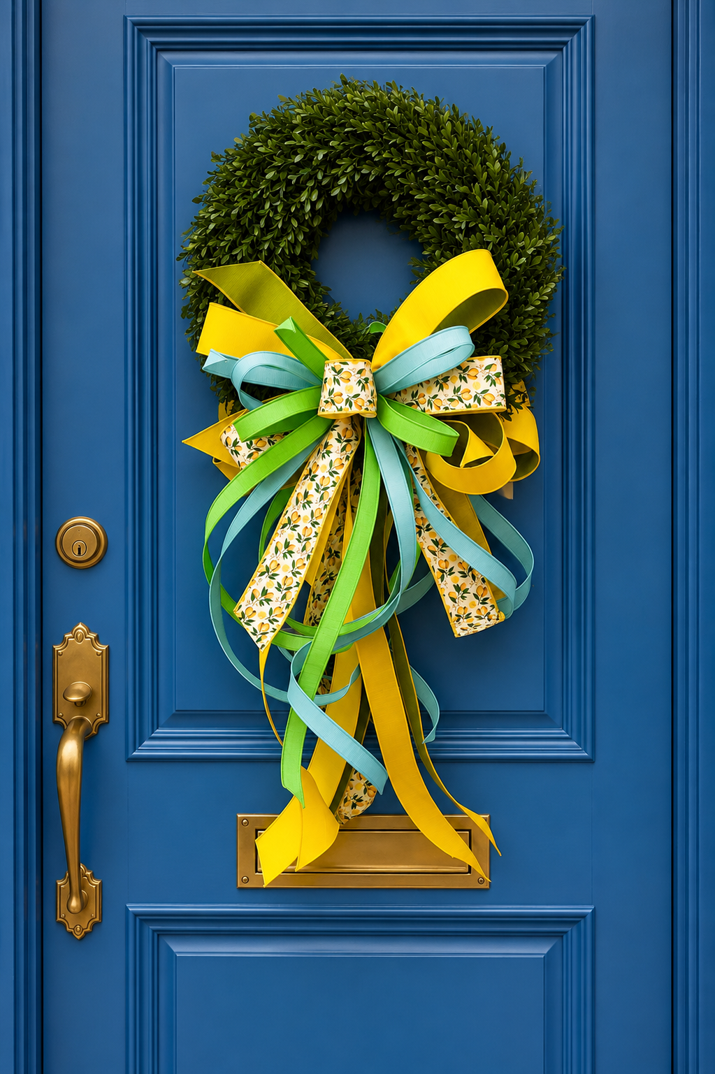 Seaside Citrus Tea Leaf Wreath