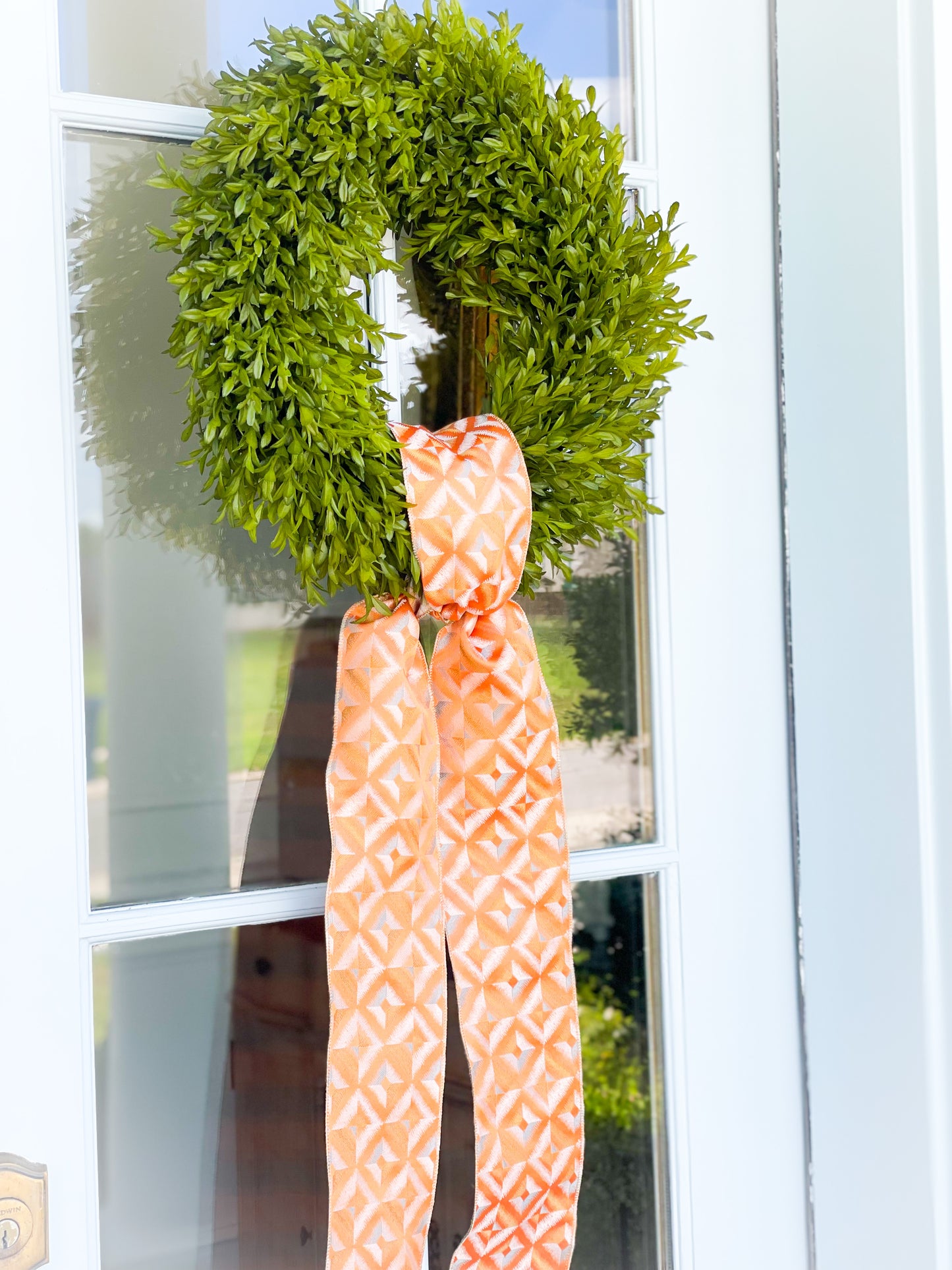 Modern Fall Tea Leaf Wreath And Sash