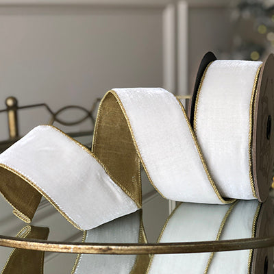 Set Of Two Mardi Gras Gold Stripe/Chevron Ornaments – Blanc Box