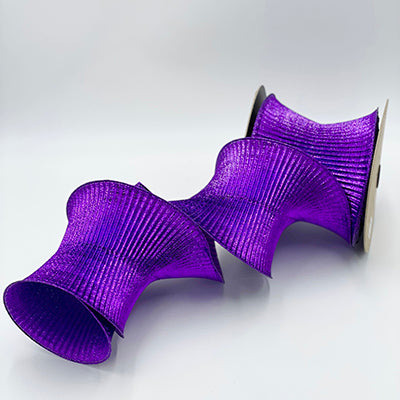 Accordion Purple Foil Ribbon