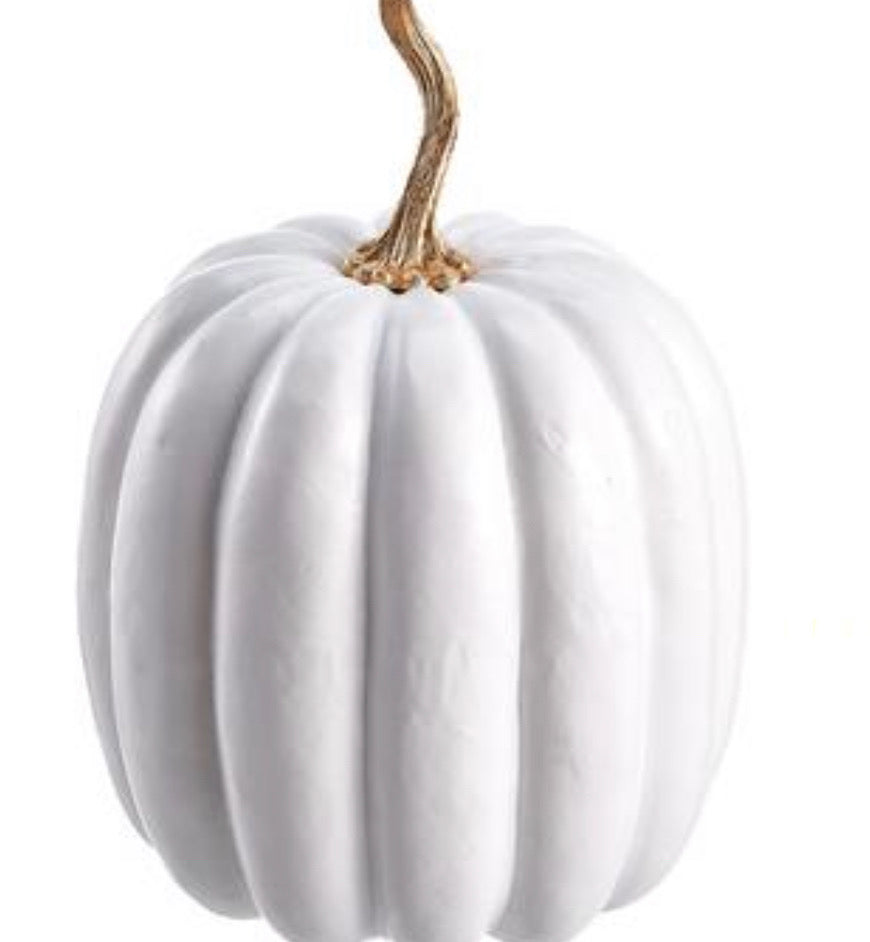 White Pumpkin With Gold Stem