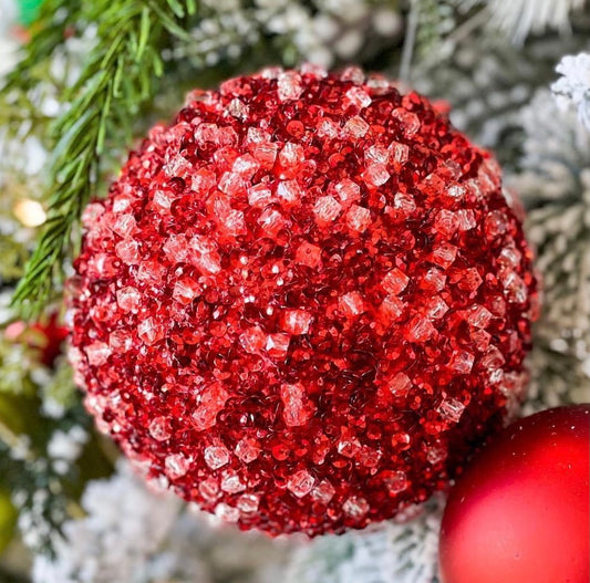 Icy Glitter Ornaments