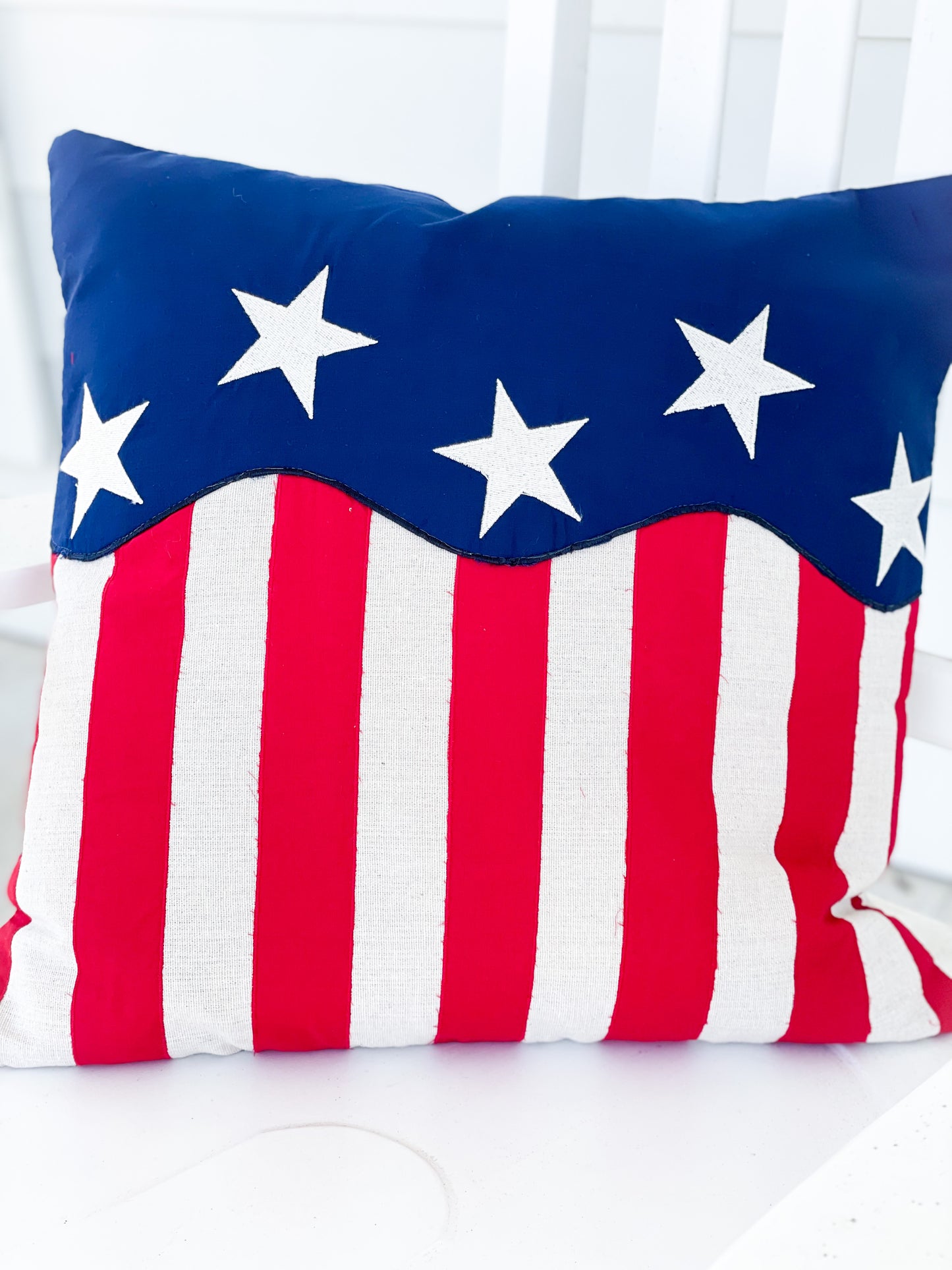 Stars And Stripes Pillow With Insert