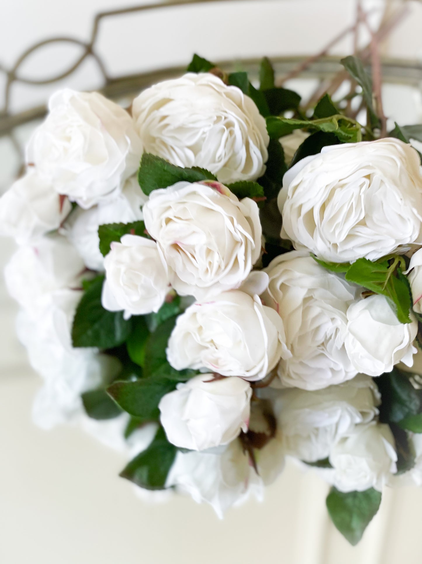 White Cabbage Rose Bouquet