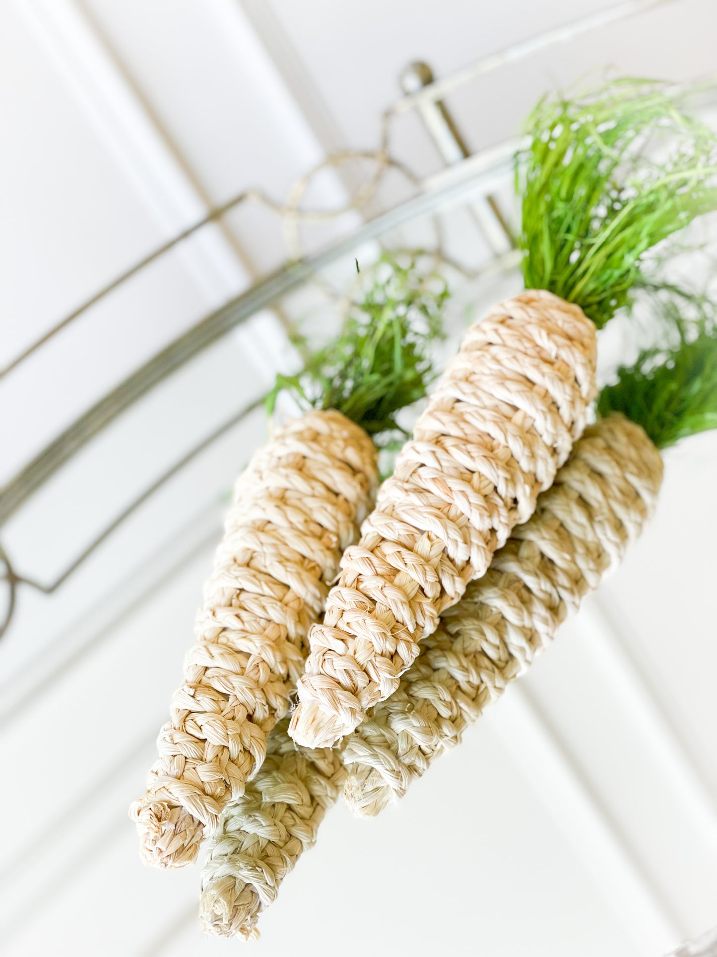 Set Of Two Basket Weave Carrots