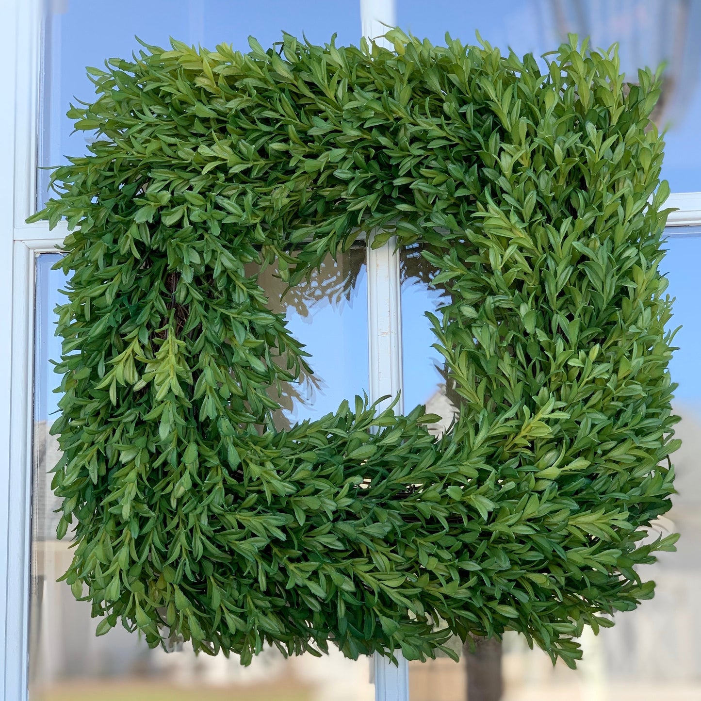 14” Square Tea Leaf Wreath