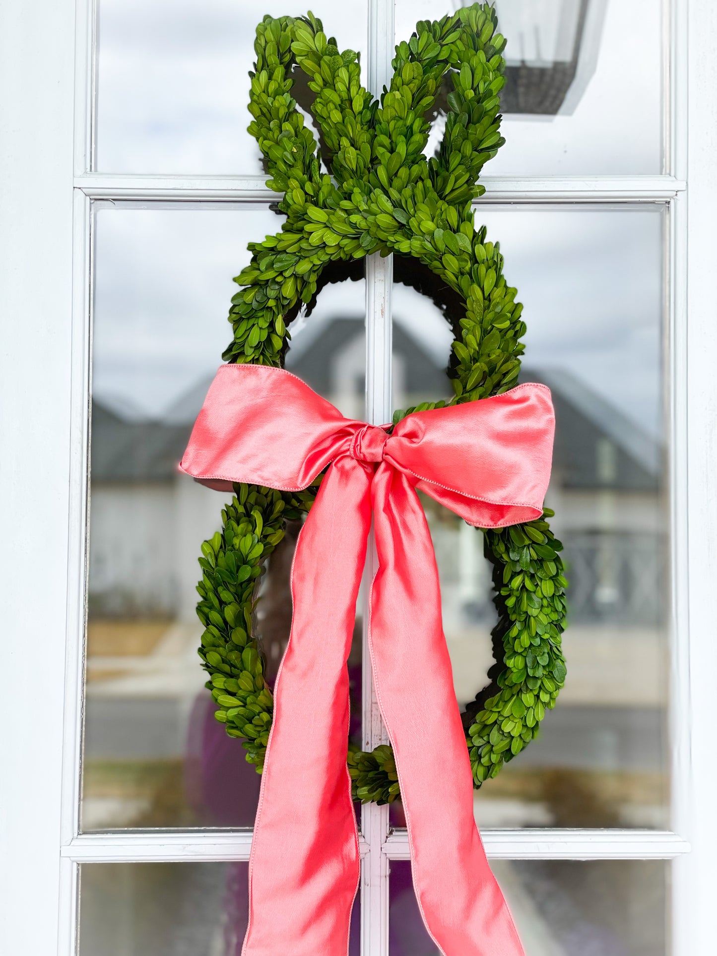 Bunny Preserved Boxwood Wreath PREORDER