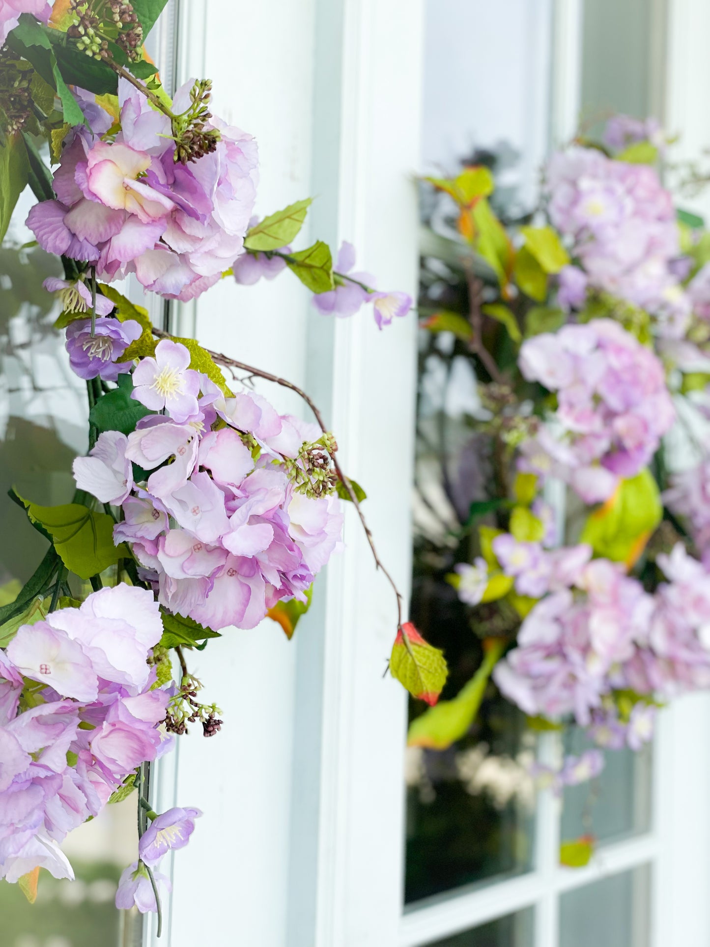 Lavender Hydrangea Blossom Wreath