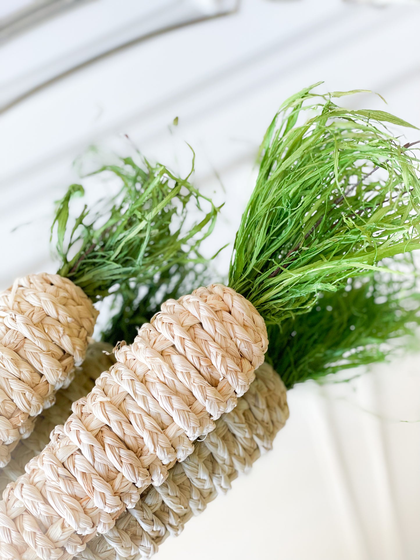 Set Of Two Basket Weave Carrots