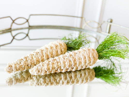 Set Of Two Basket Weave Carrots