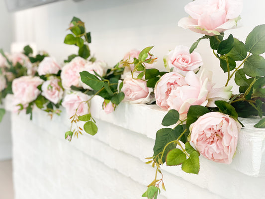 Mixed Pink Rose Garland