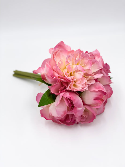 10” Hot Pink Peony Bouquet
