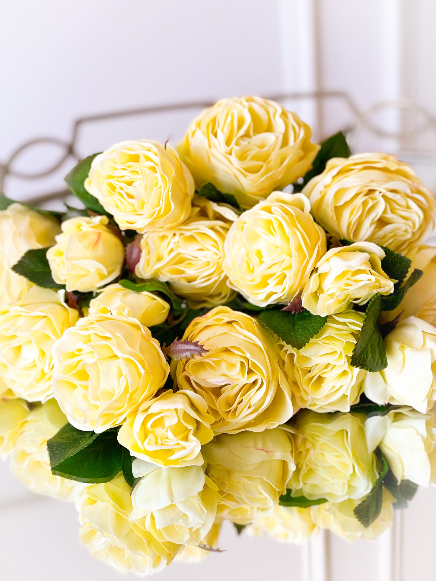 Yellow Cabbage Rose Bouquet
