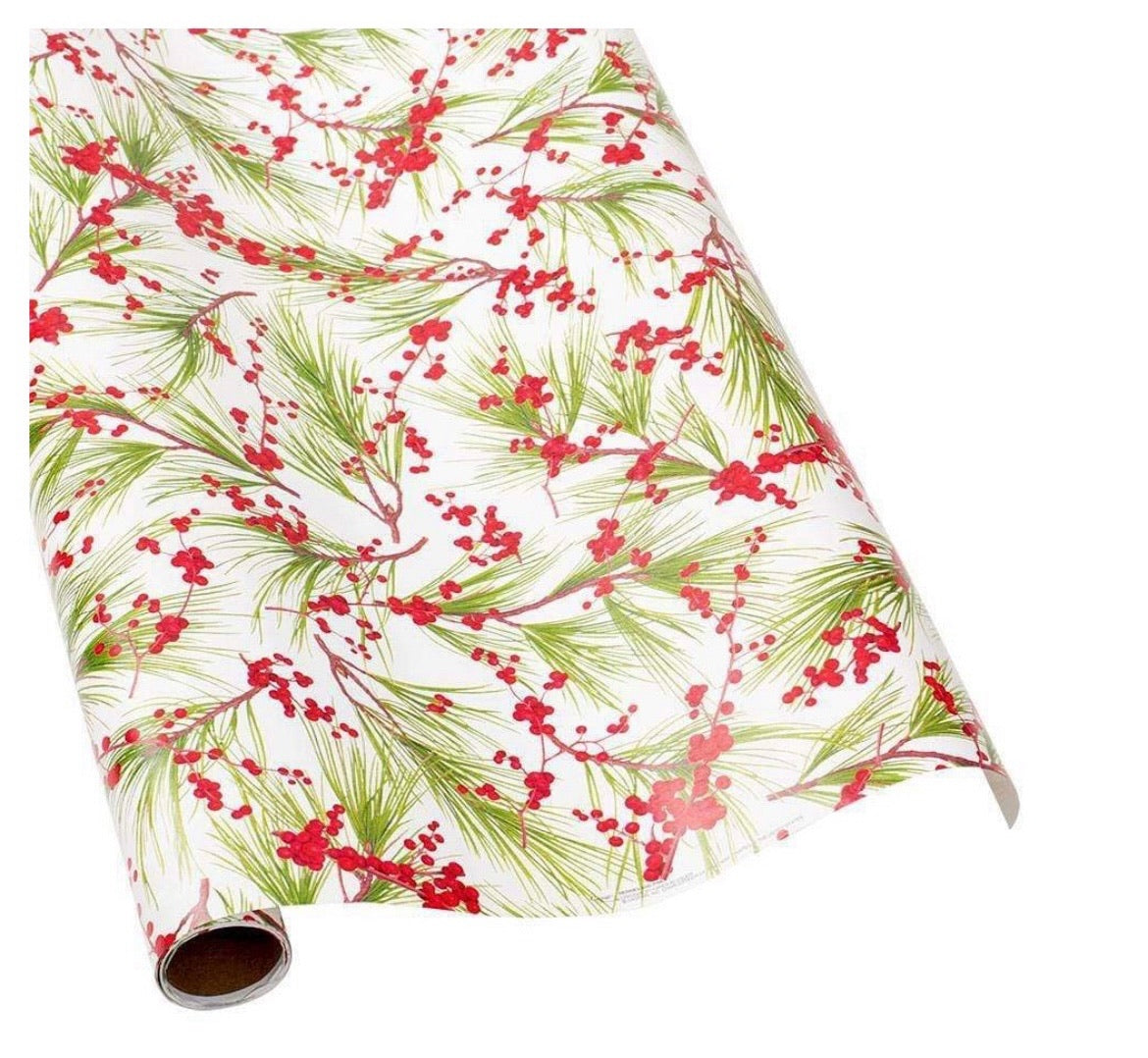 Berries & Pine Wrapping Paper